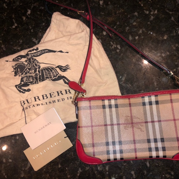 Authentic Burberry Haymarket Crossbody Bag